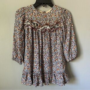 Zara Floral Ruffle Dress